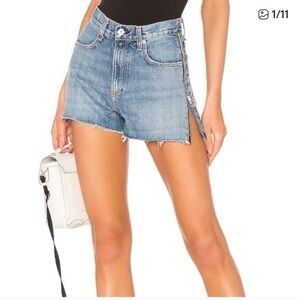 Rag & Bone Maya Denim Zipper Women Shorts